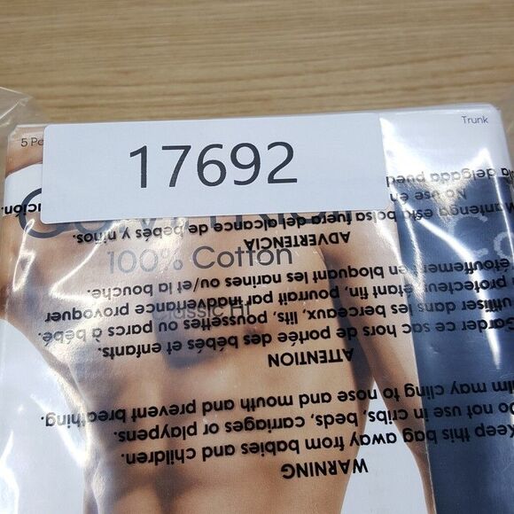 CALVIN KLEIN Boxer Brief Mens XL Black 5-Pack Low Rise 100% Cotton Classic Fit - Picture 6 of 6